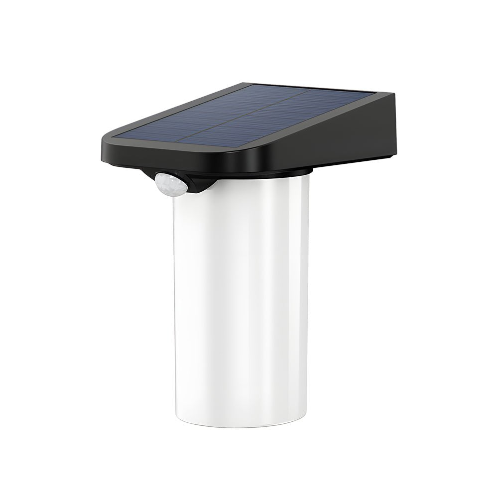 Modern Solar Wall Light with Motion Sensor – Black & White Finish