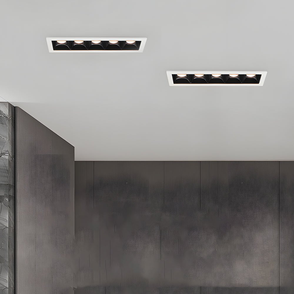 Modern Linear Recessed LED Downlight – 1/2/5/10/15 Lights