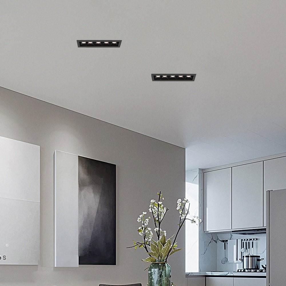 Modern Linear Recessed LED Downlight – 1/2/5/10/15 Lights