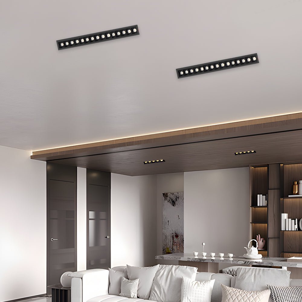 Modern Linear Recessed LED Downlight – 1/2/5/10/15 Lights