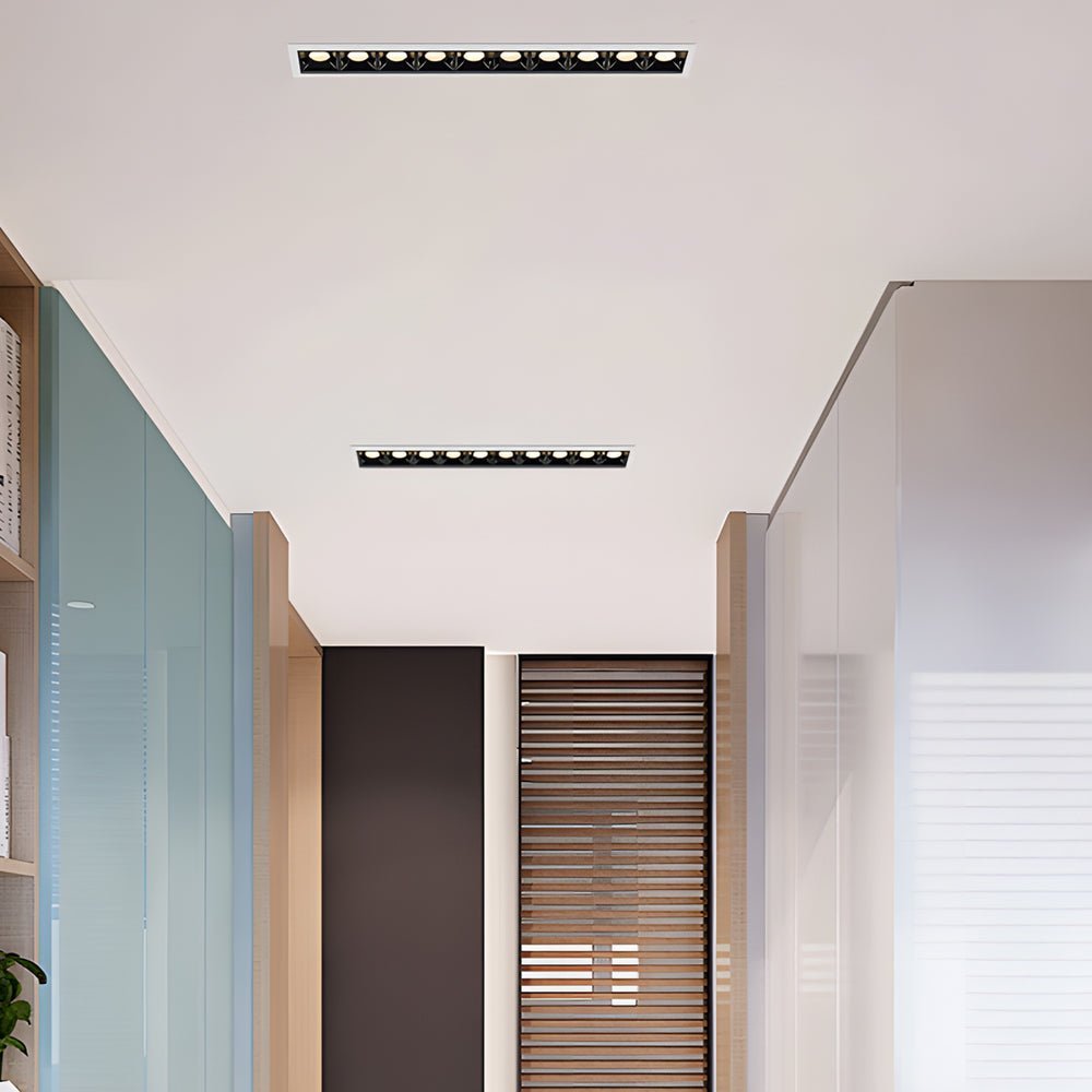 Modern Linear Recessed LED Downlight – 1/2/5/10/15 Lights