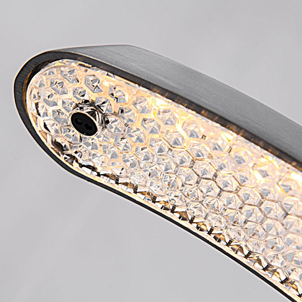 Modern LED Ring Pendant Light with Acrylic Shade - Adjustable