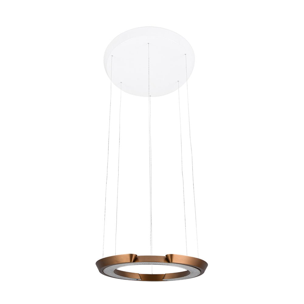 Modern LED Ring Pendant Light with Acrylic Shade - Adjustable