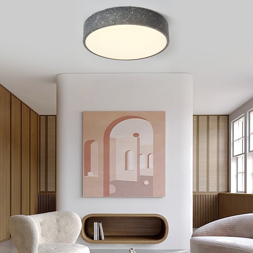 Nordic LED Flush Mount Ceiling Light - Round or Square Metal