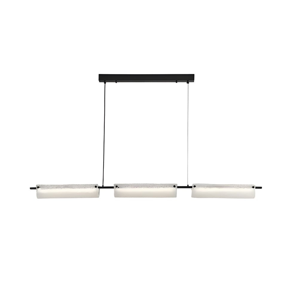 Modern Linear Frosted Glass Kitchen Island Pendant Light