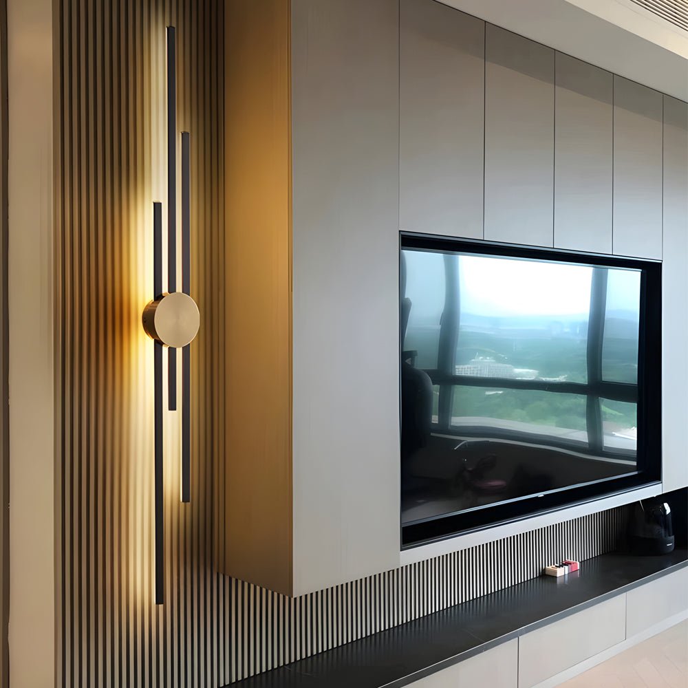 Modern Linear LED Wall Light with Acrylic Shade - 3-Light