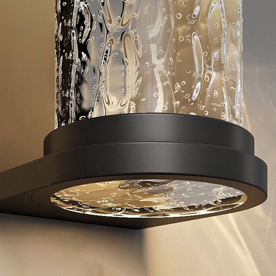 Modern Cylindrical Glass LED Outdoor Wall Light