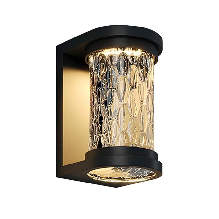 Modern Cylindrical Glass LED Outdoor Wall Light