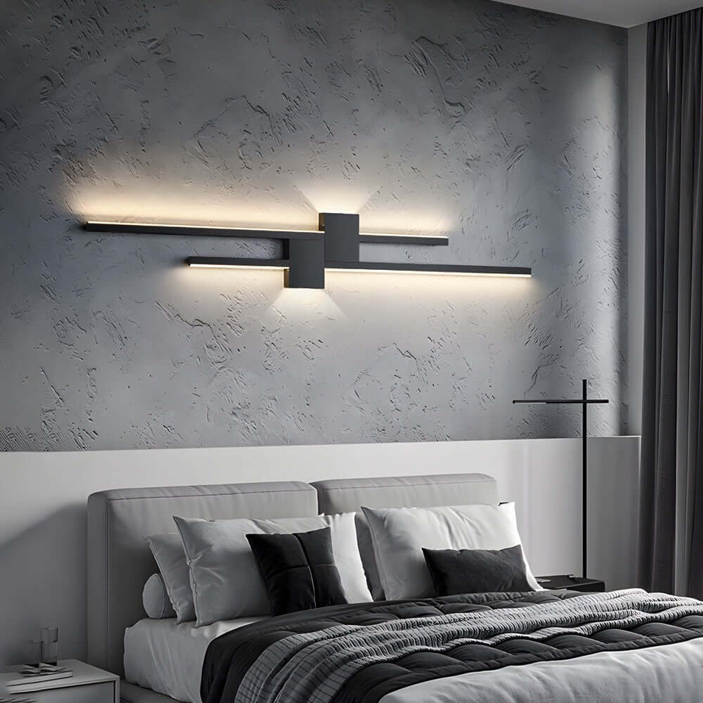 Modern Linear LED Wall Light – Iron & Acrylic Ambient Lighting
