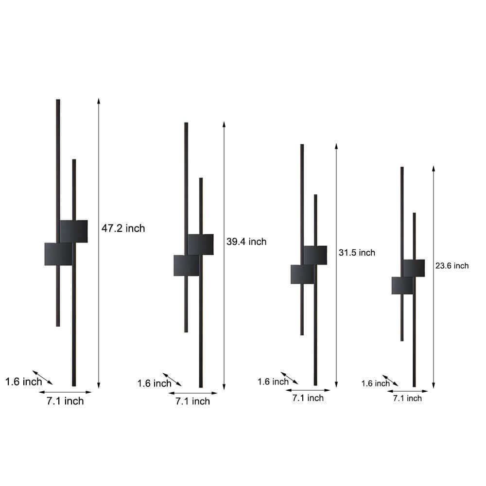 Modern Linear LED Wall Light – Iron & Acrylic Ambient Lighting