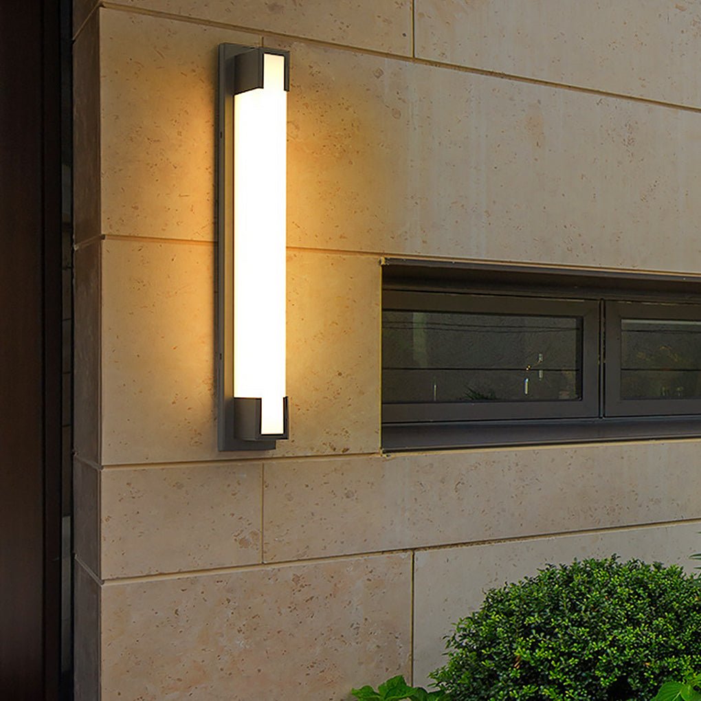 Modern Rectangular Waterproof LED Outdoor Wall Light