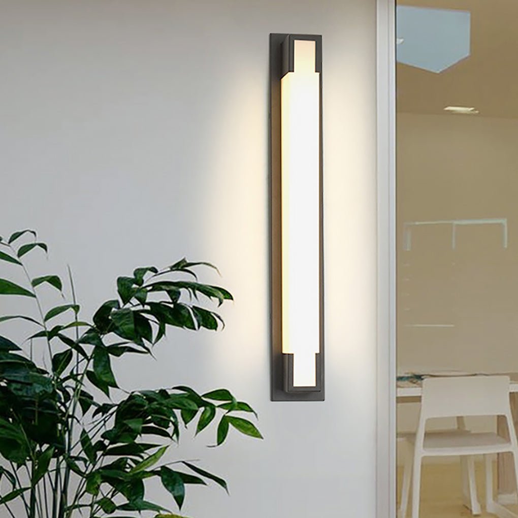 Modern Rectangular Waterproof LED Outdoor Wall Light