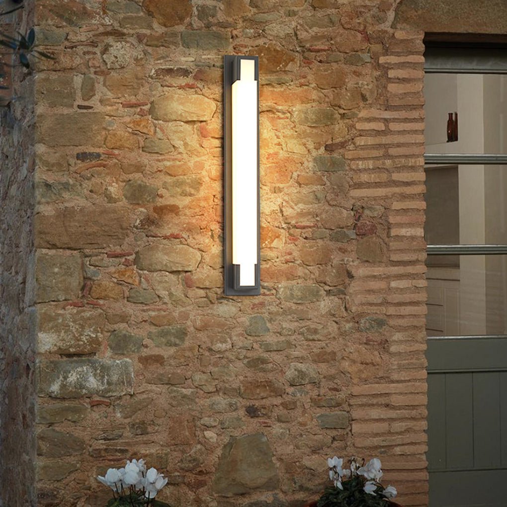 Modern Rectangular Waterproof LED Outdoor Wall Light