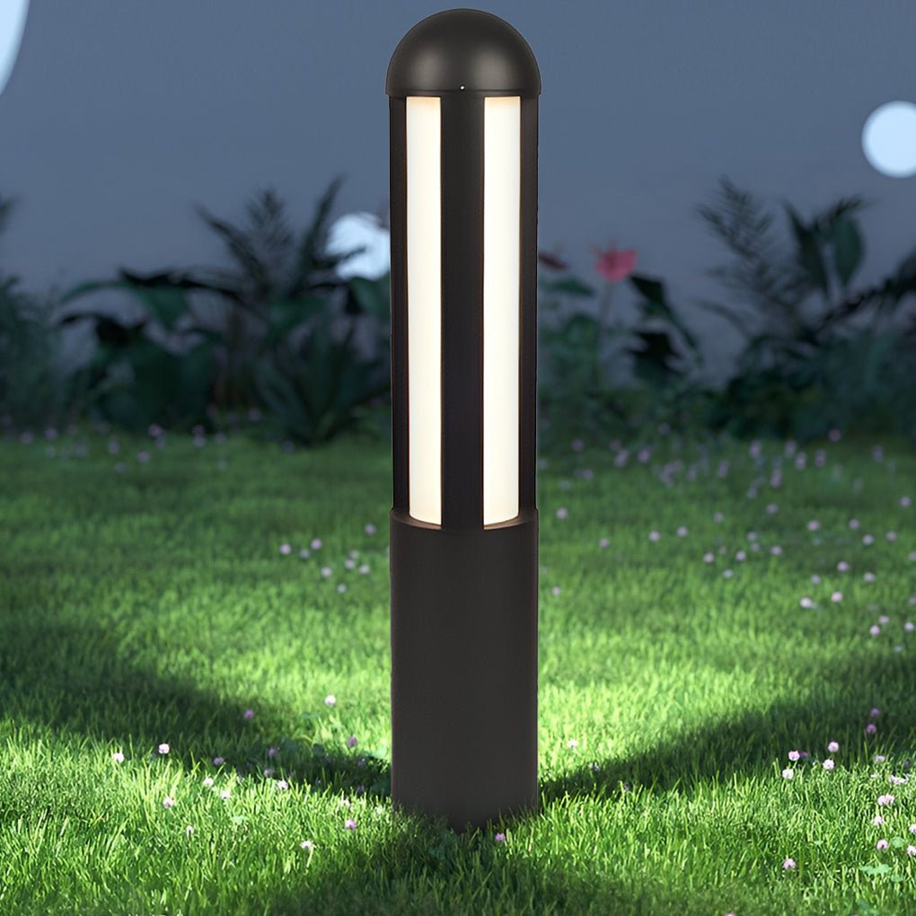 Modern LED Cylindrical Bollard Pathway Light - Aluminum & PC
