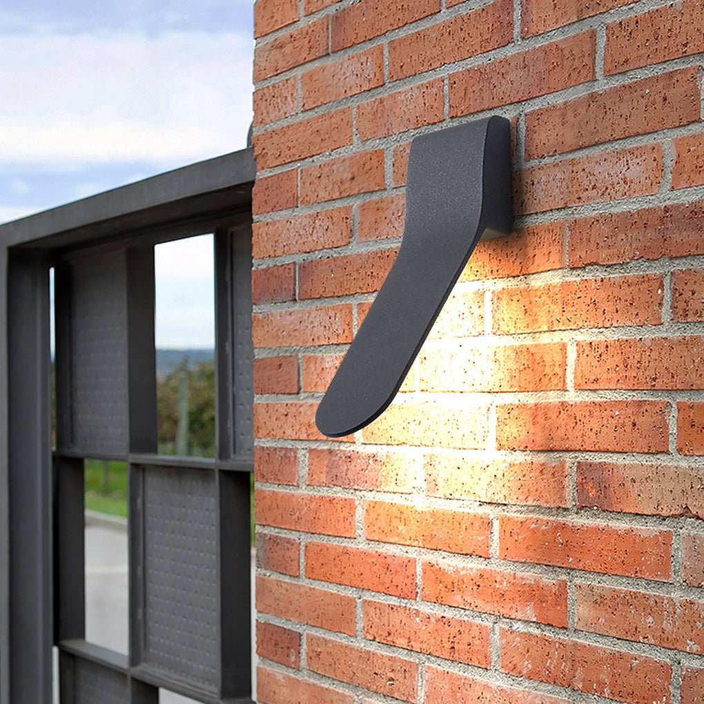 Modern Minimalist LED Outdoor Wall Light Waterproof Aluminum Glass