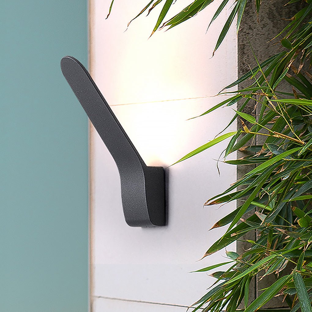 Modern Minimalist LED Outdoor Wall Light Waterproof Aluminum Glass