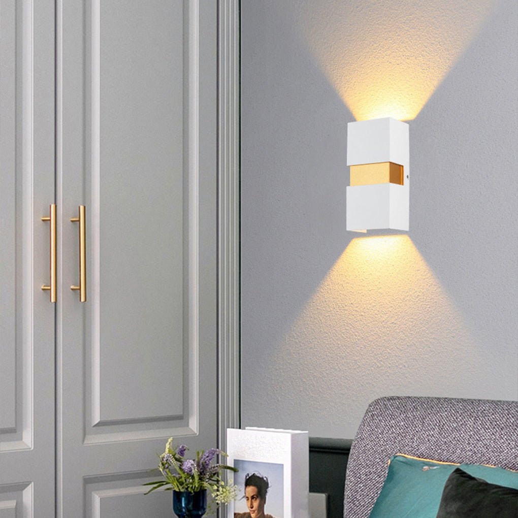 Minimalist Outdoor LED Wall Light – Aluminum & Glass Waterproof