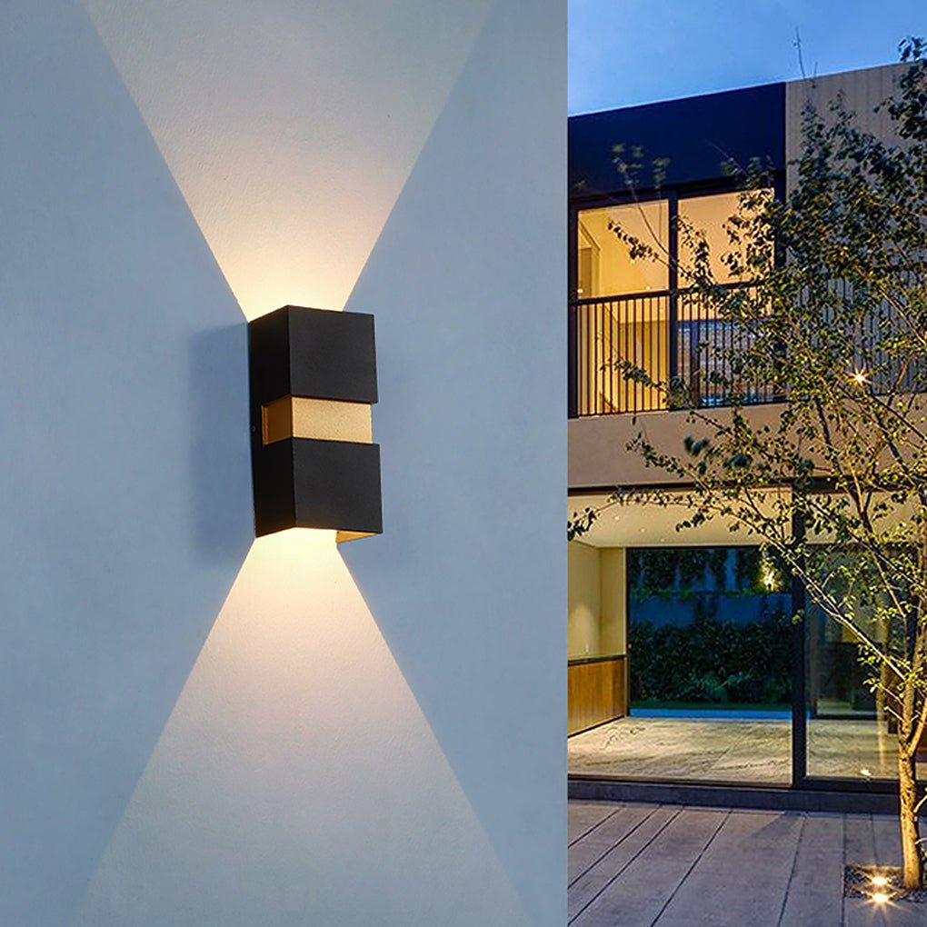 Minimalist Outdoor LED Wall Light – Aluminum & Glass Waterproof