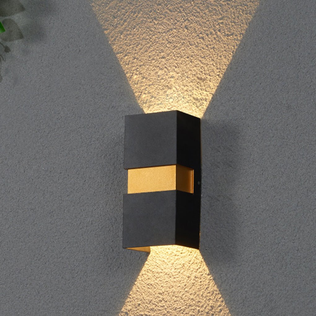 Minimalist Outdoor LED Wall Light – Aluminum & Glass Waterproof