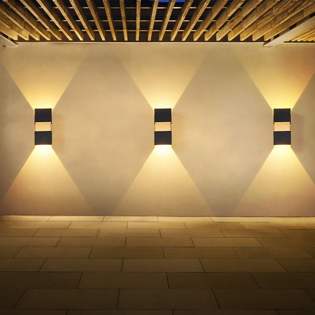 Minimalist Outdoor LED Wall Light – Aluminum & Glass Waterproof