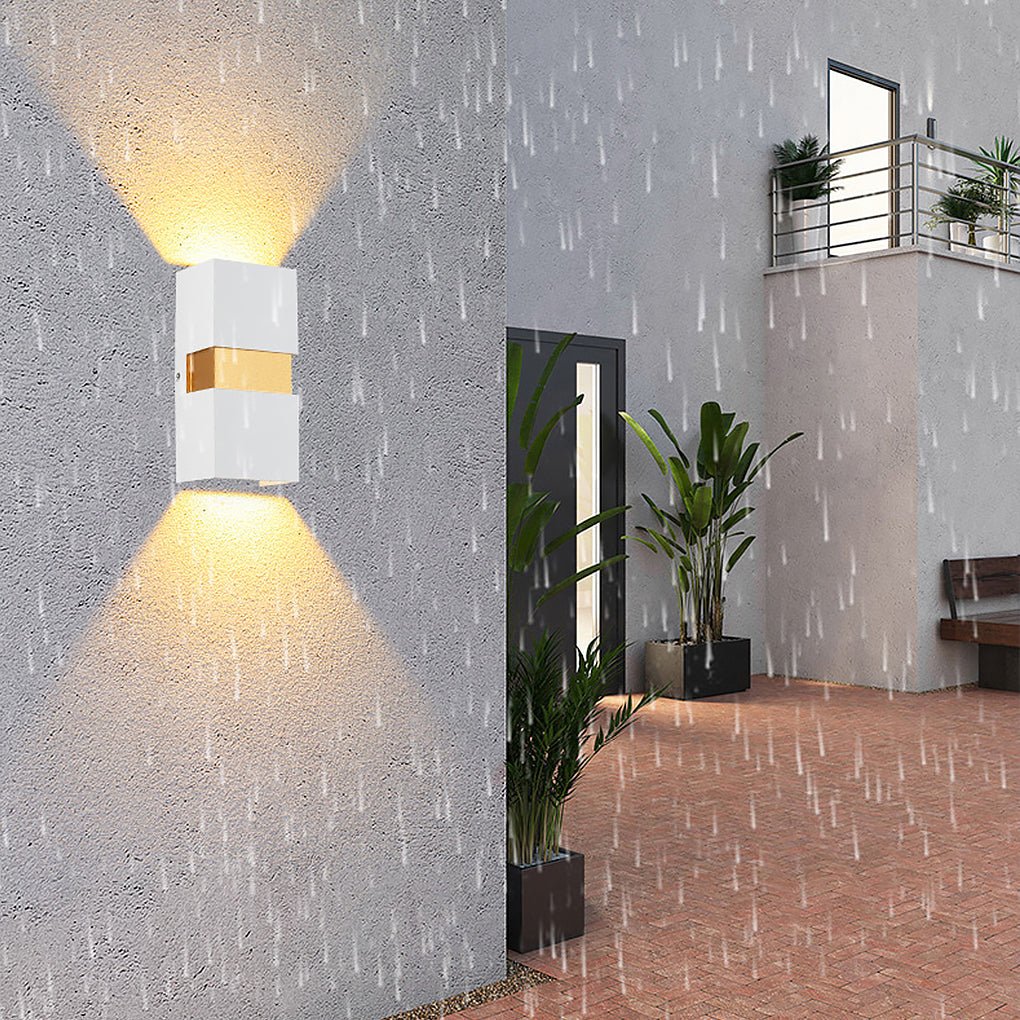 Minimalist Outdoor LED Wall Light – Aluminum & Glass Waterproof