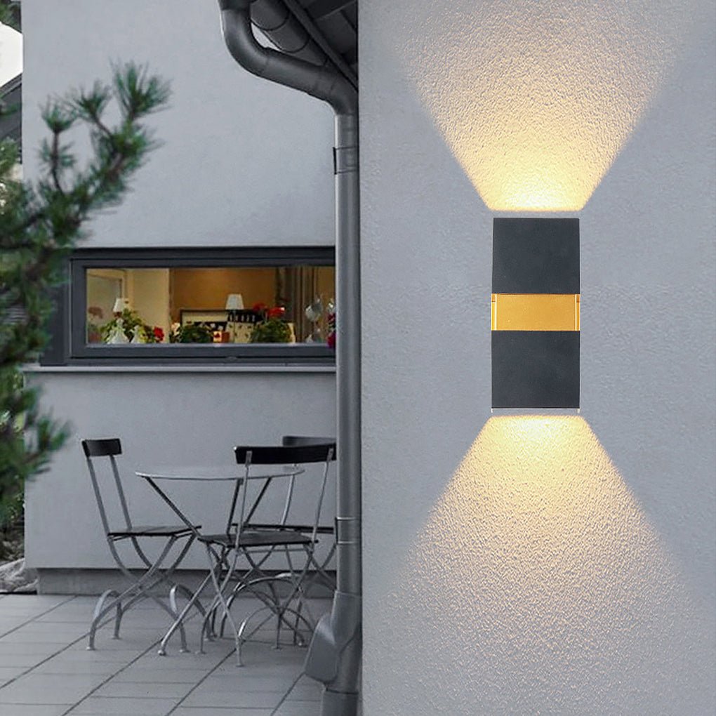 Minimalist Outdoor LED Wall Light – Aluminum & Glass Waterproof