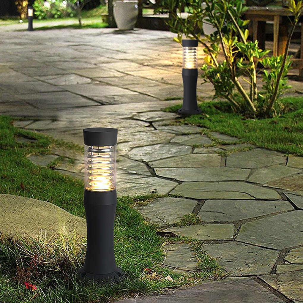 Modern Minimalist Aluminum Bollard Light for Outdoor Landscapes
