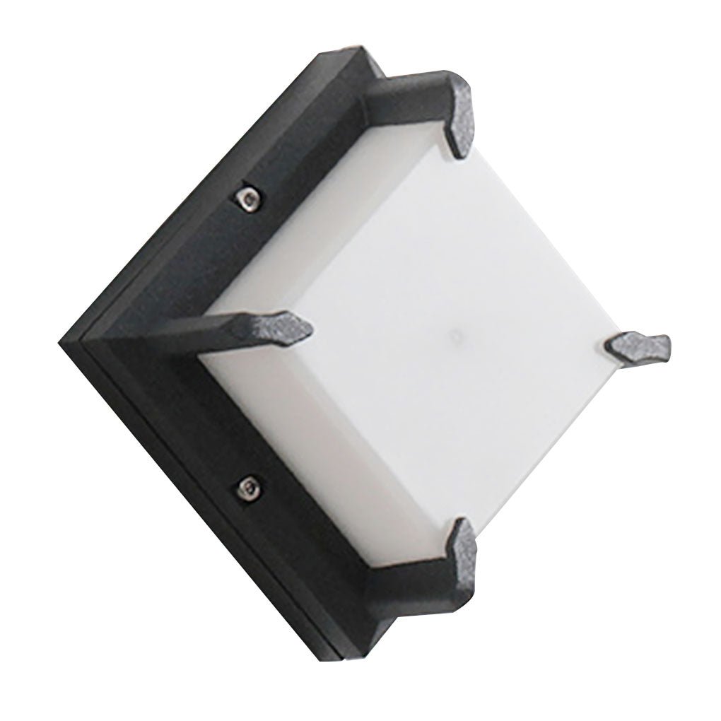 Modern Minimalist Outdoor LED Wall Light - Waterproof Black Aluminum