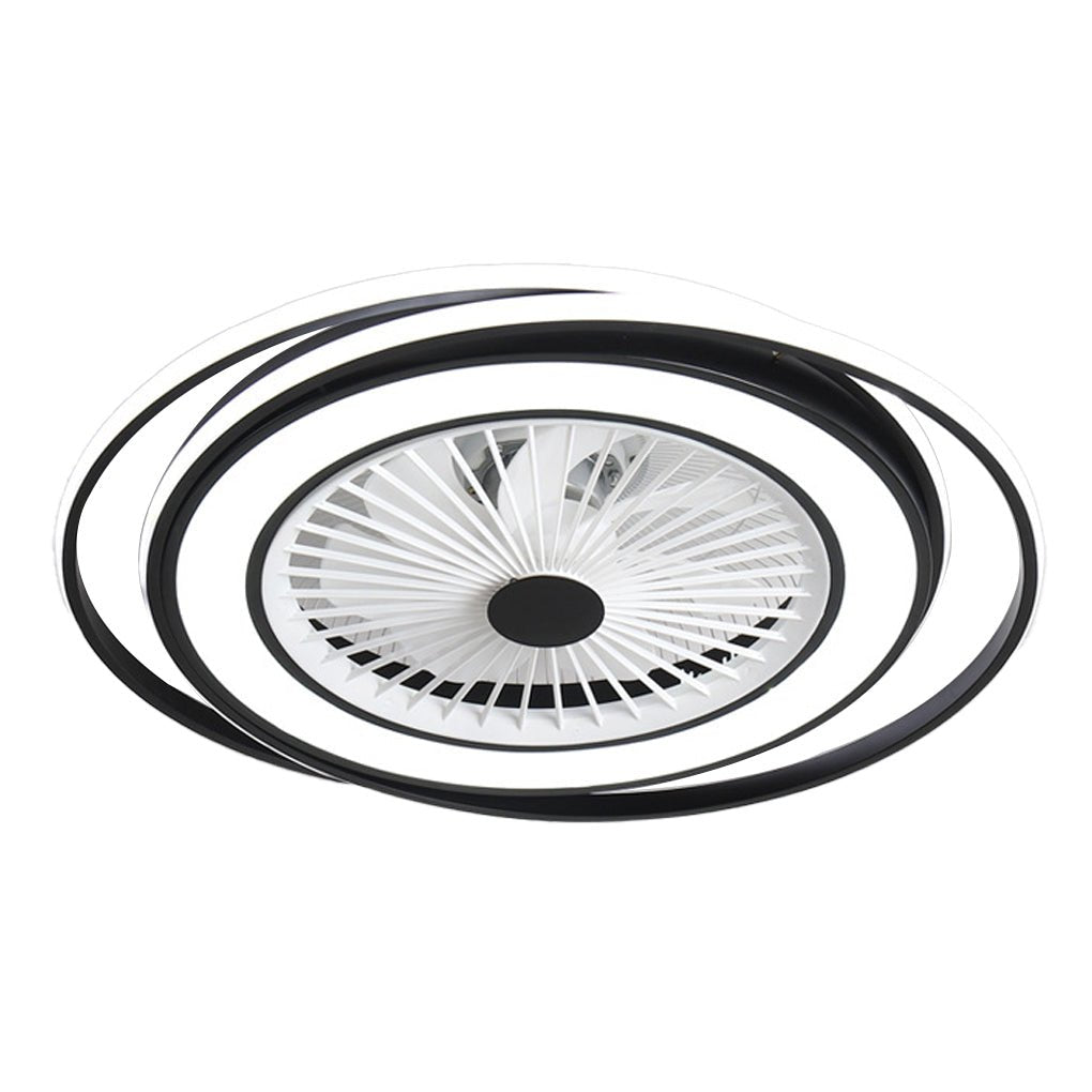 Modern Bladeless Ceiling Fan Light with Stepless Dimming
