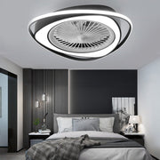 Modern Bladeless Ceiling Fan Light with Stepless Dimming
