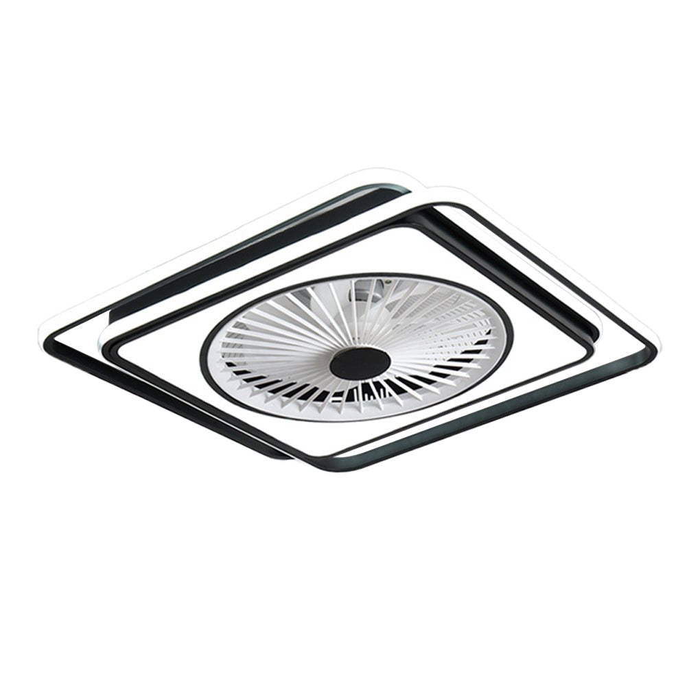 Modern Bladeless Ceiling Fan Light with Stepless Dimming