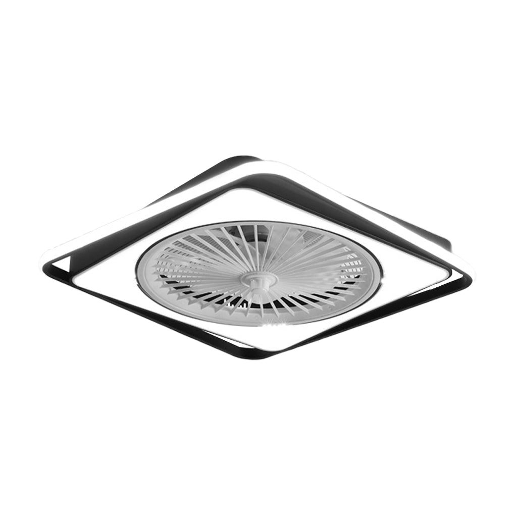 Modern Bladeless Ceiling Fan Light with Stepless Dimming