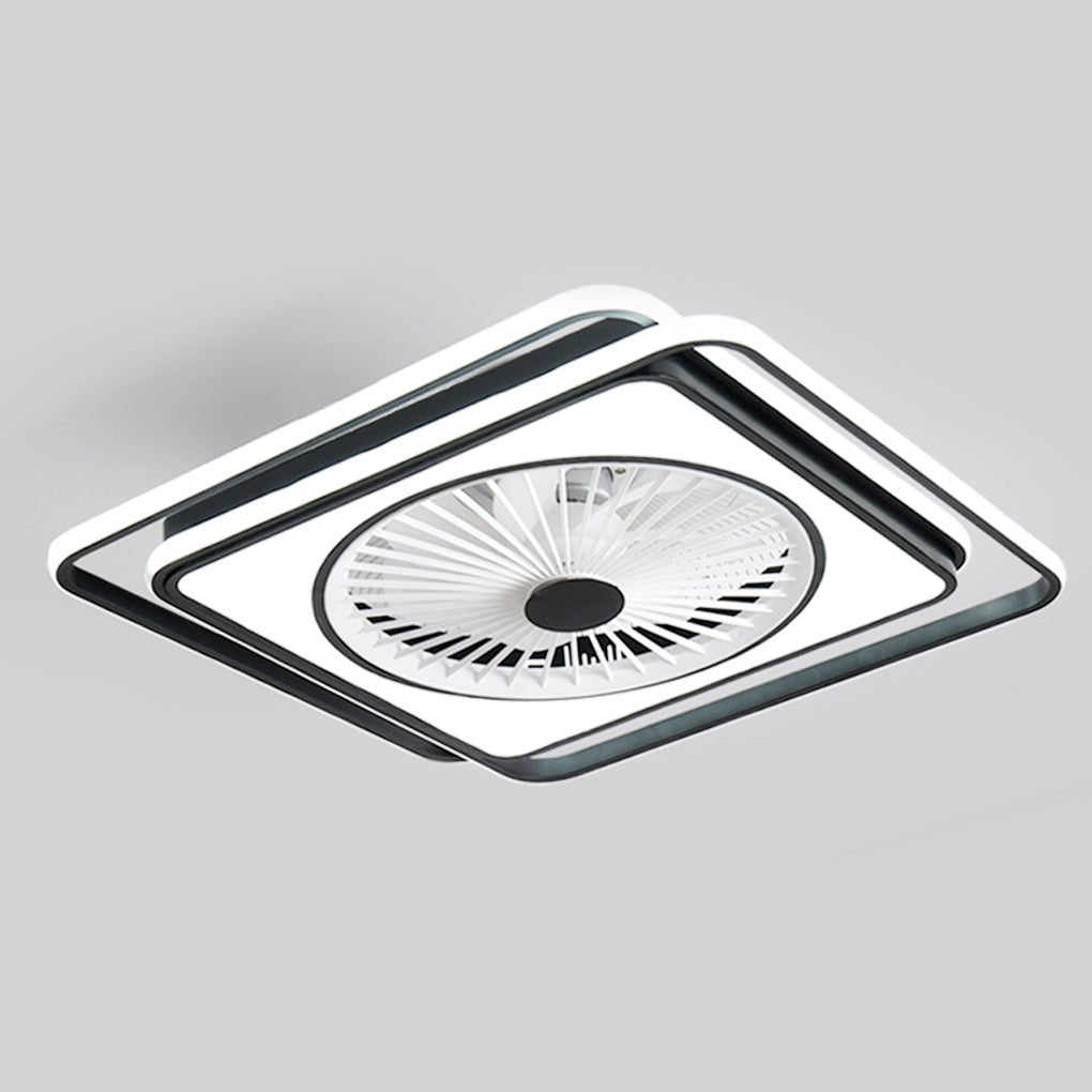 Modern Bladeless Ceiling Fan Light with Stepless Dimming