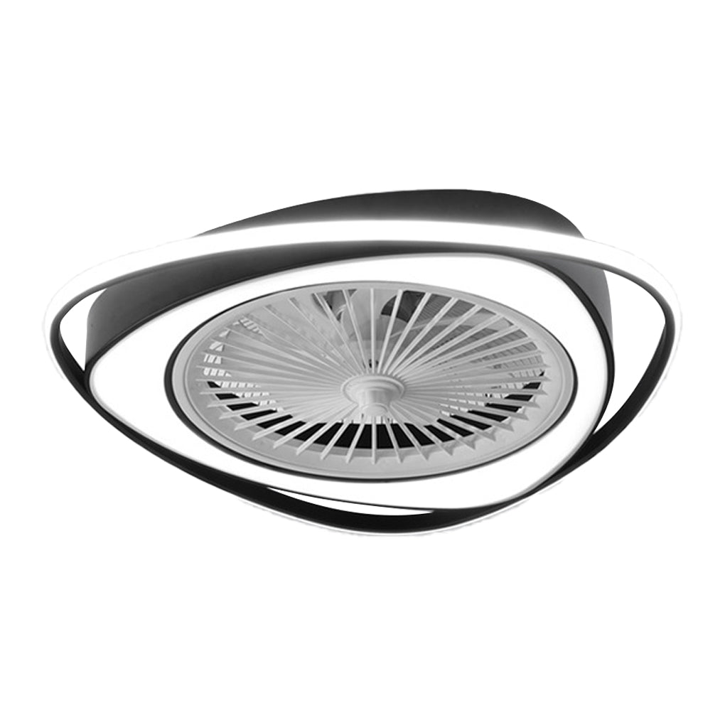 Modern Bladeless Ceiling Fan Light with Stepless Dimming