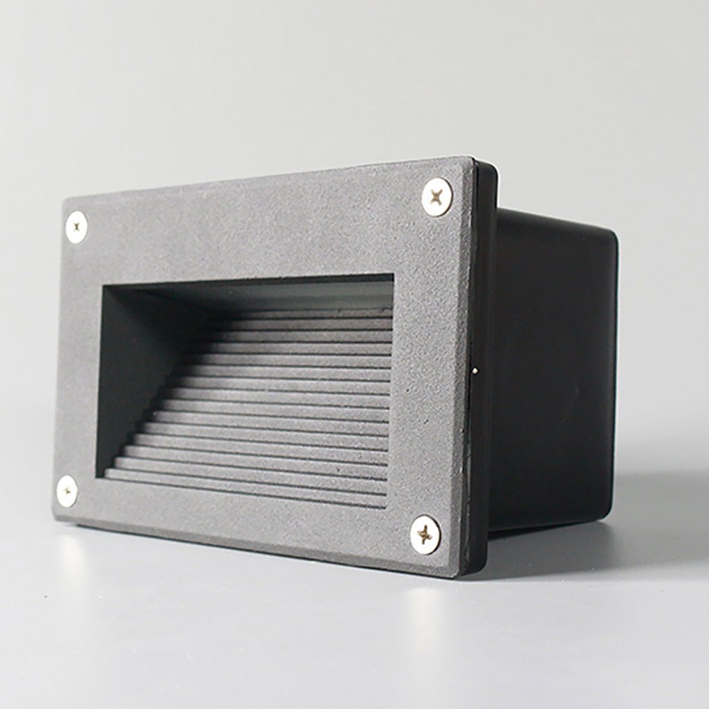 Minimalist Recessed LED Step Light Outdoor Waterproof Wall Mount