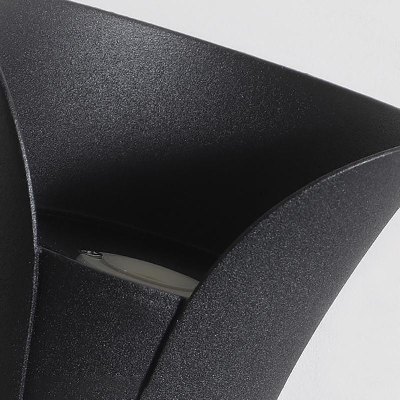Modern Curved Waterproof LED Up Down Outdoor Wall Light