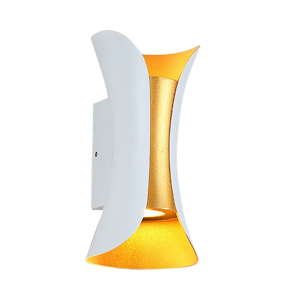 Modern Curved Waterproof LED Up Down Outdoor Wall Light