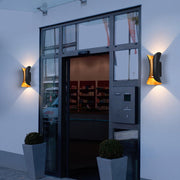 Modern Curved Waterproof LED Up Down Outdoor Wall Light