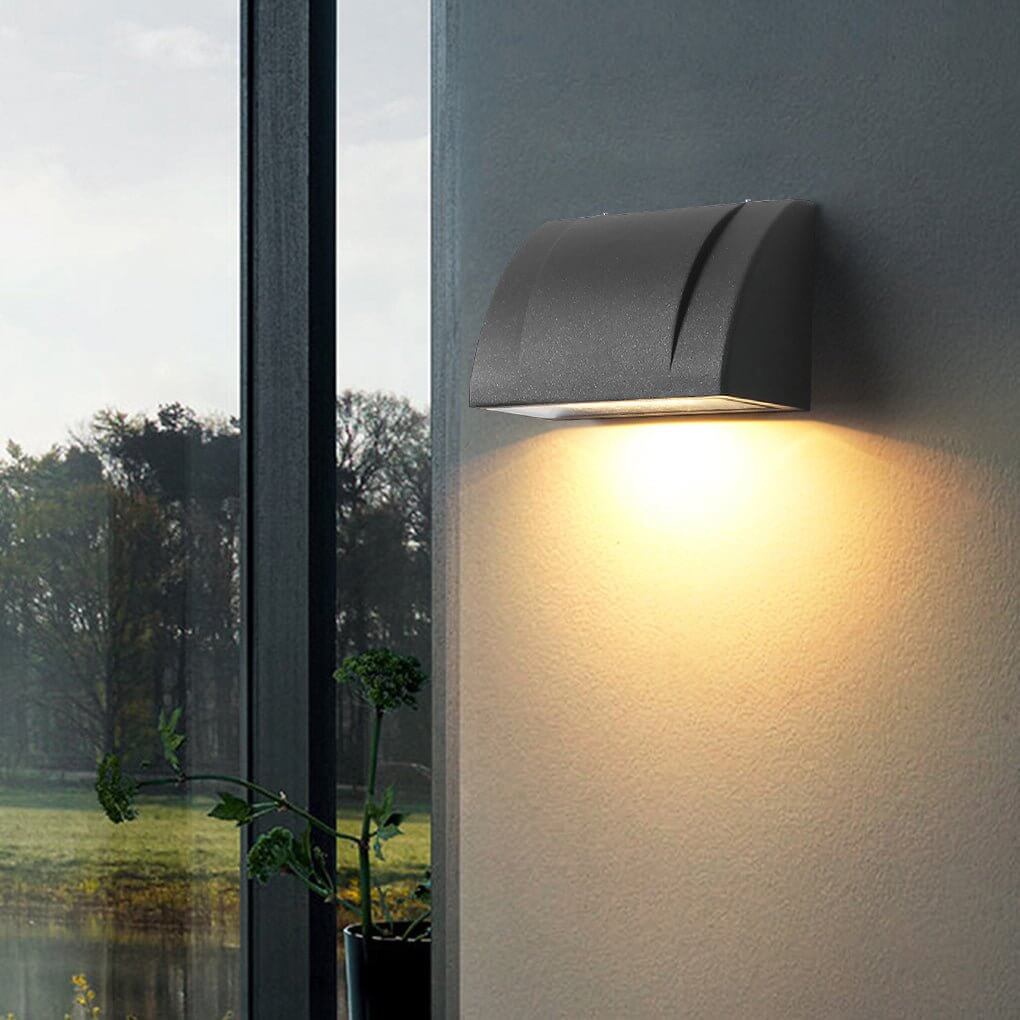 Industrial Outdoor LED Wall Light - Aluminum & Glass - IP54