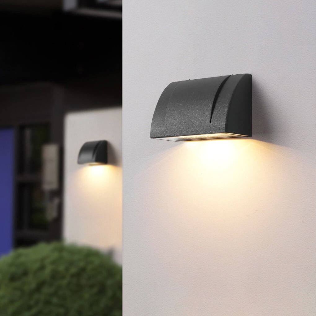 Industrial Outdoor LED Wall Light - Aluminum & Glass - IP54