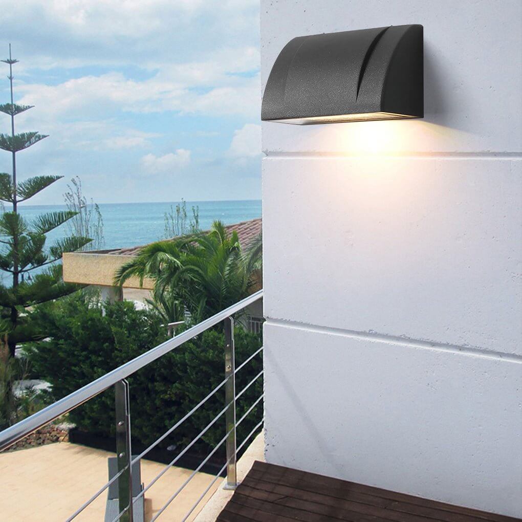 Industrial Outdoor LED Wall Light - Aluminum & Glass - IP54