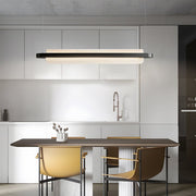 Modern Wave Linear Suspension Lamp Acrylic Island Light