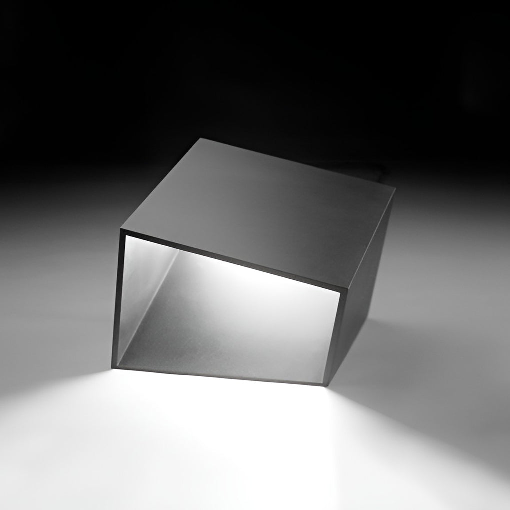 Geometric Cube Outdoor Landscape Light Stainless Steel LED Path