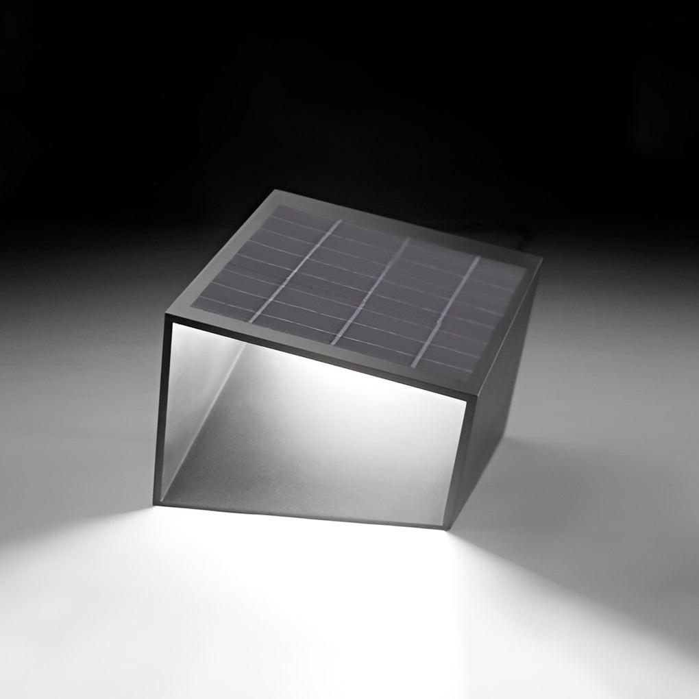 Geometric Cube Outdoor Landscape Light Stainless Steel LED Path