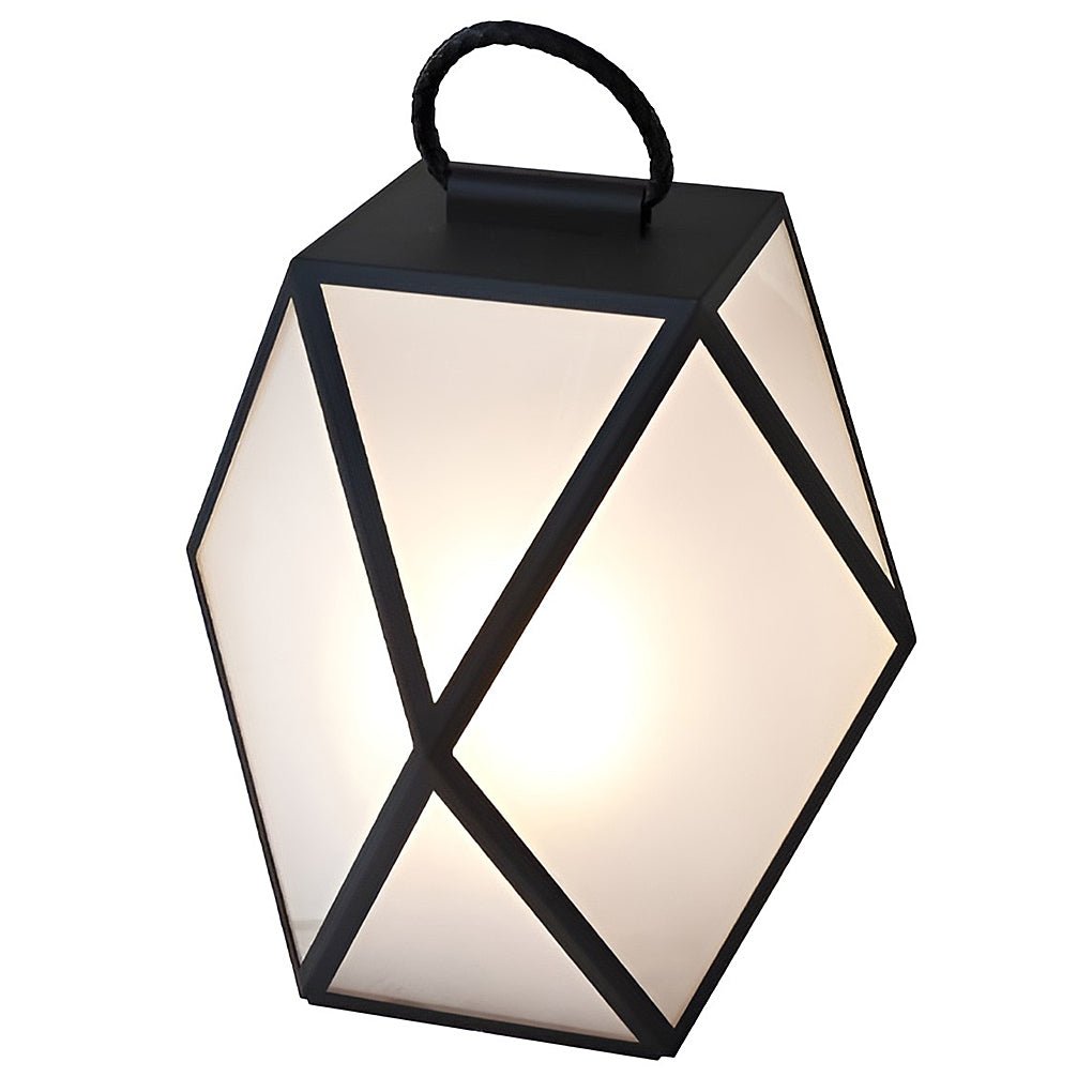 Modern Geometric Outdoor Post Light Pillar Lantern Stainless Steel