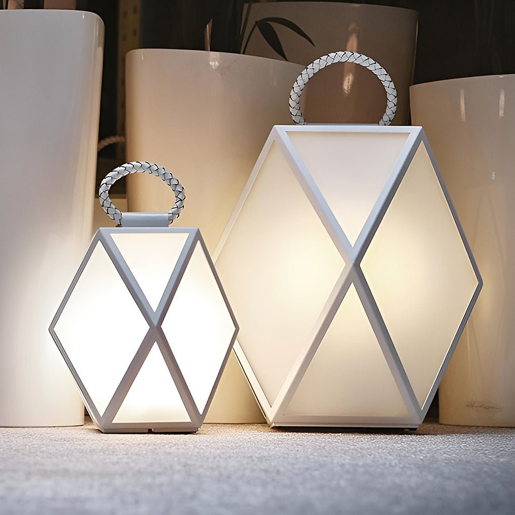Modern Geometric Outdoor Post Light Pillar Lantern Stainless Steel