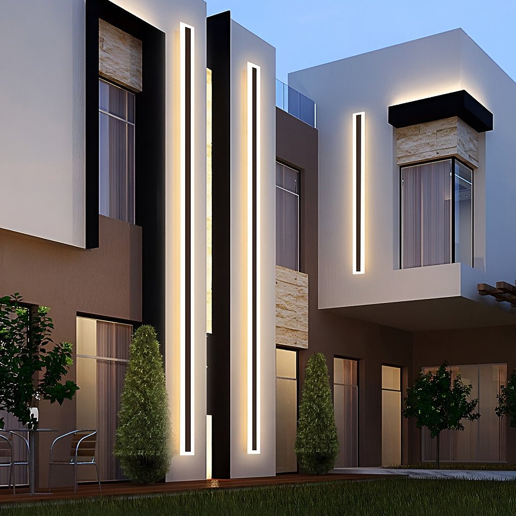 Modern Outdoor Wall Light - Waterproof Linear Sconce