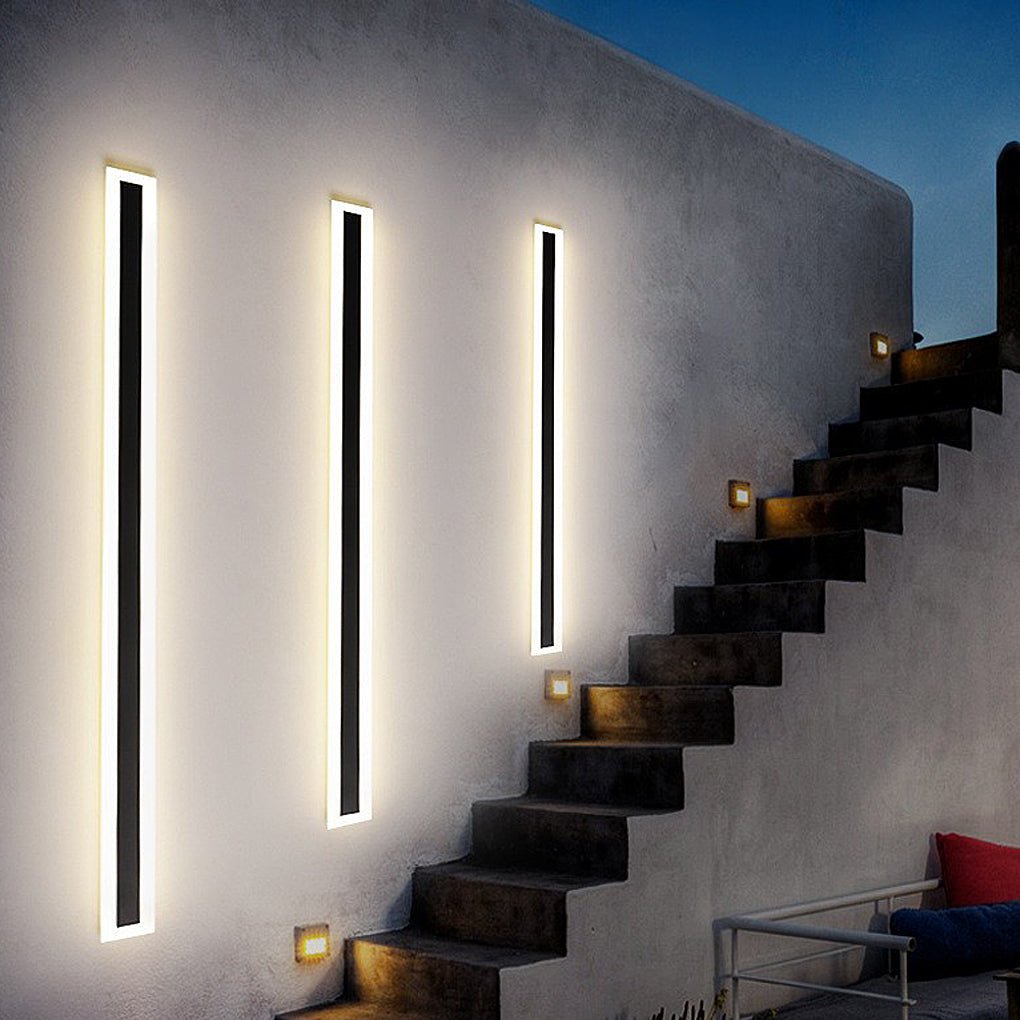 Modern Outdoor Wall Light - Waterproof Linear Sconce