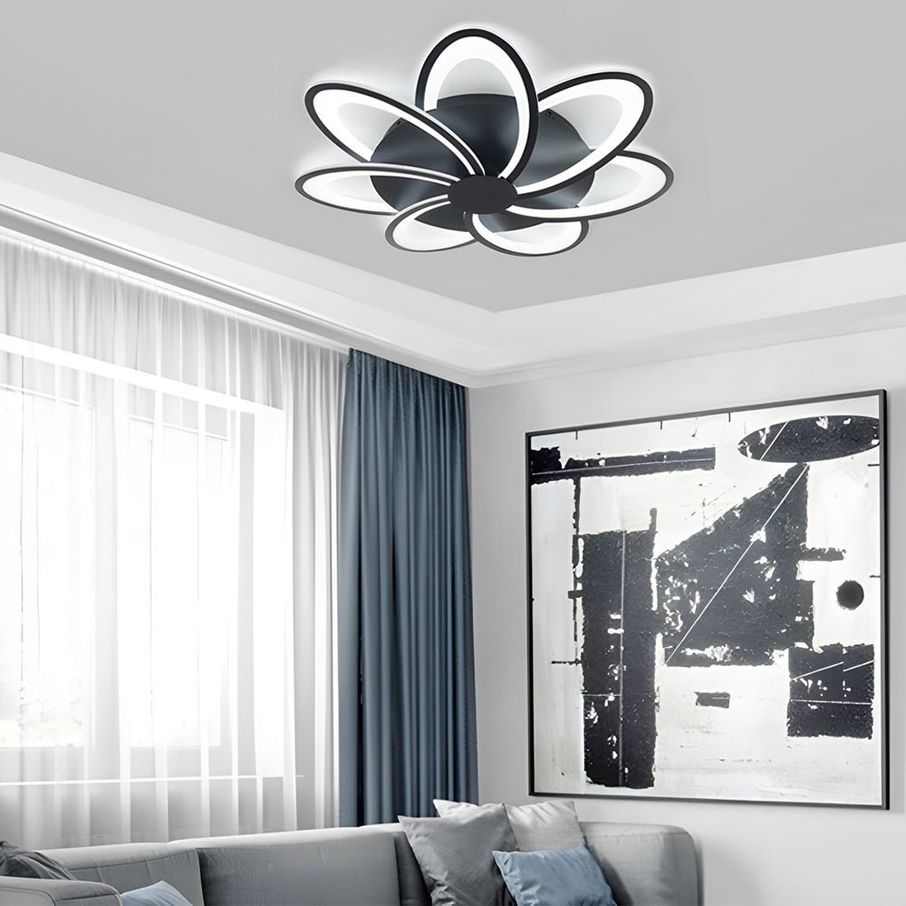 Modern Petal Flush Mount Light - Acrylic LED Flower Ceiling Lamp
