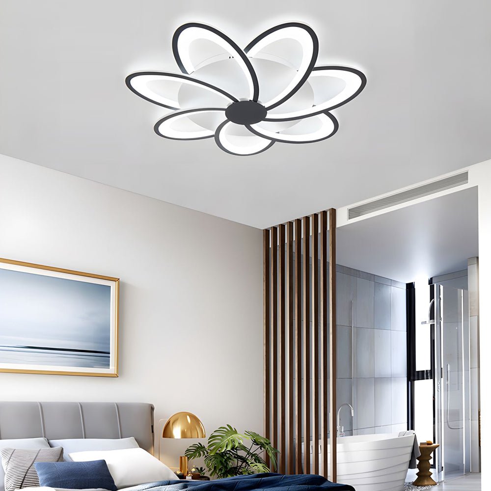 Modern Petal Flush Mount Light - Acrylic LED Flower Ceiling Lamp